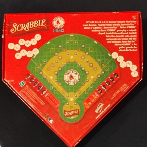 Hasbro Red and White Boston Red Sox Scrabble - Picture 2 of 4